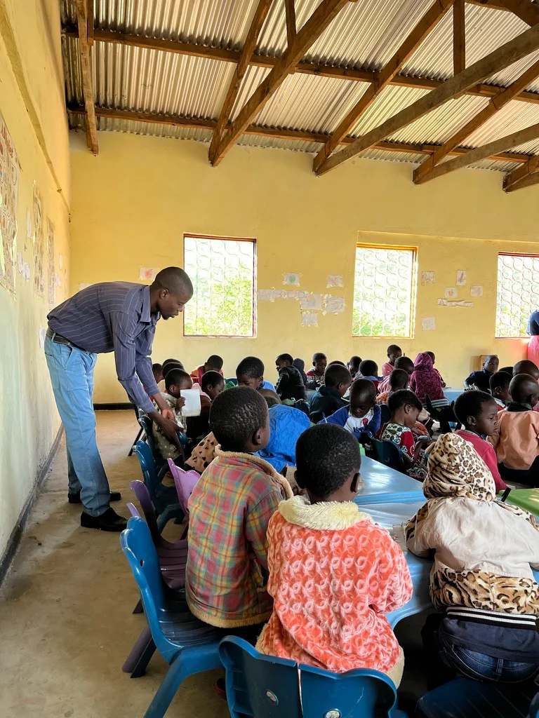 Children inside a classroom