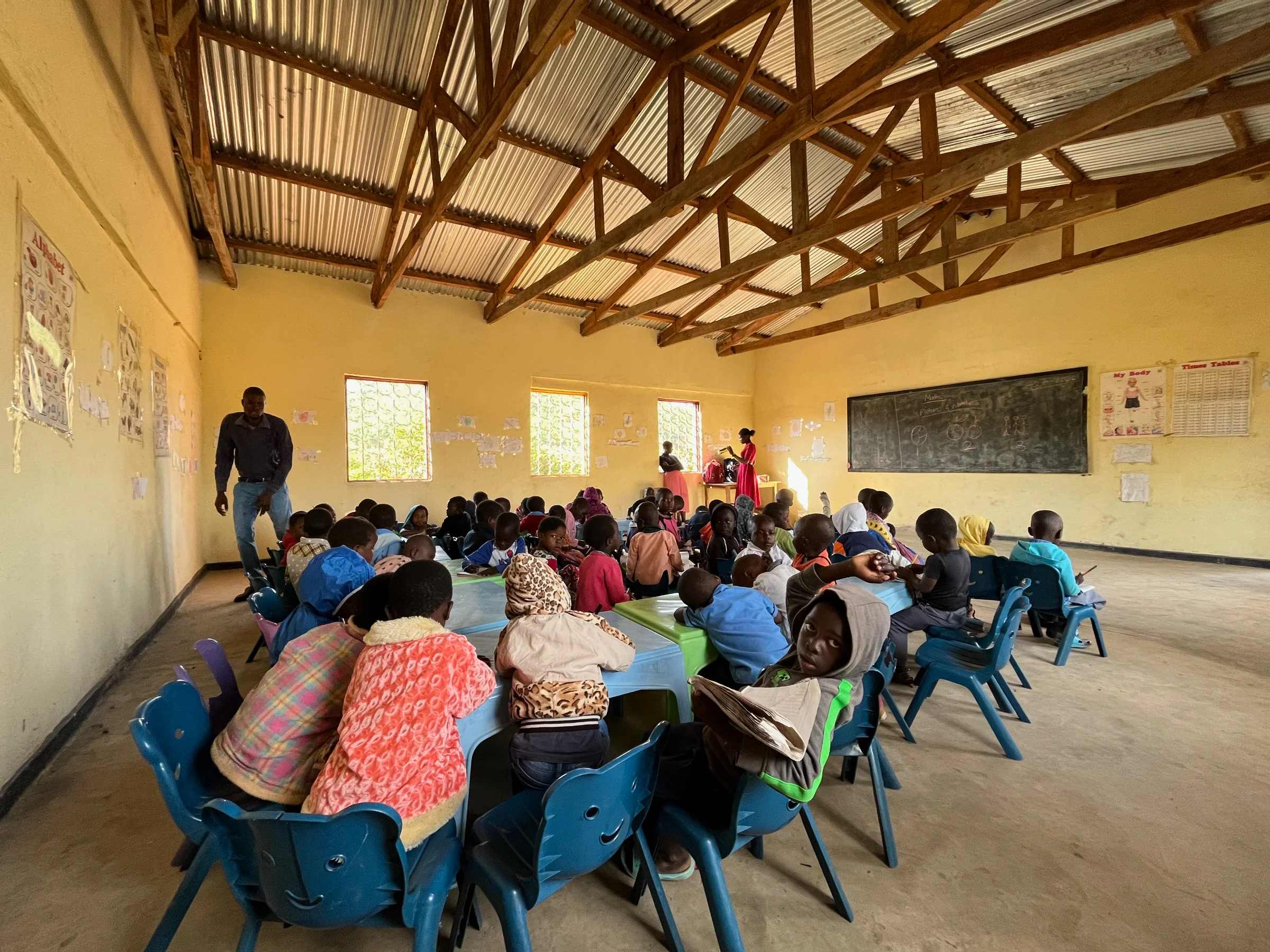 Children inside a classroom