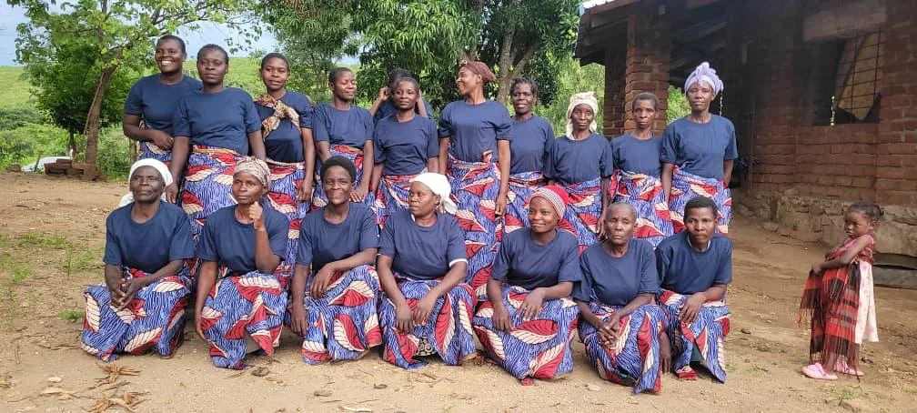 Malawian women posing for a photo