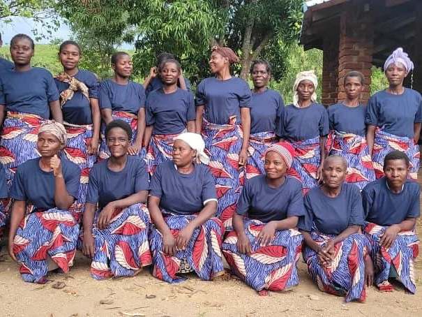 Malawian women posing for a photo
